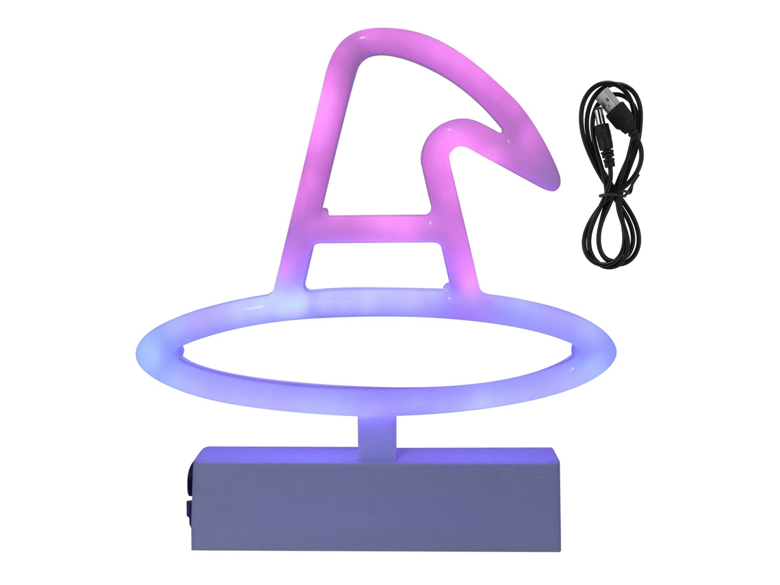 Rebe-lampara Decorativa De Bruja Con Luz Led Neon Usb/bateria Rgb Para Halloween Y Decoracion Navidena