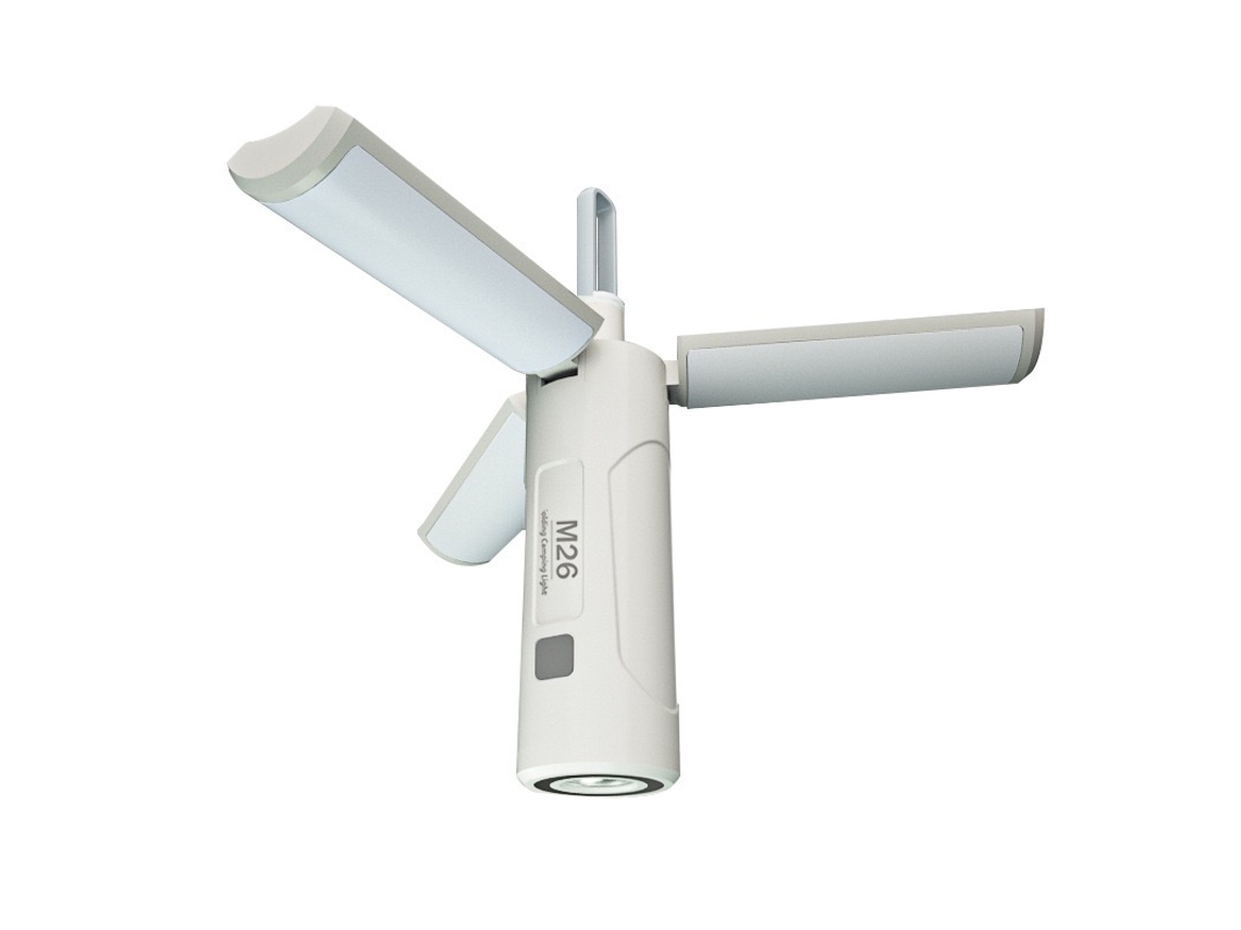 Luz de camping plegable, portátil, impermeable, con potente imán, ideal para tiendas de campaña de viaje.