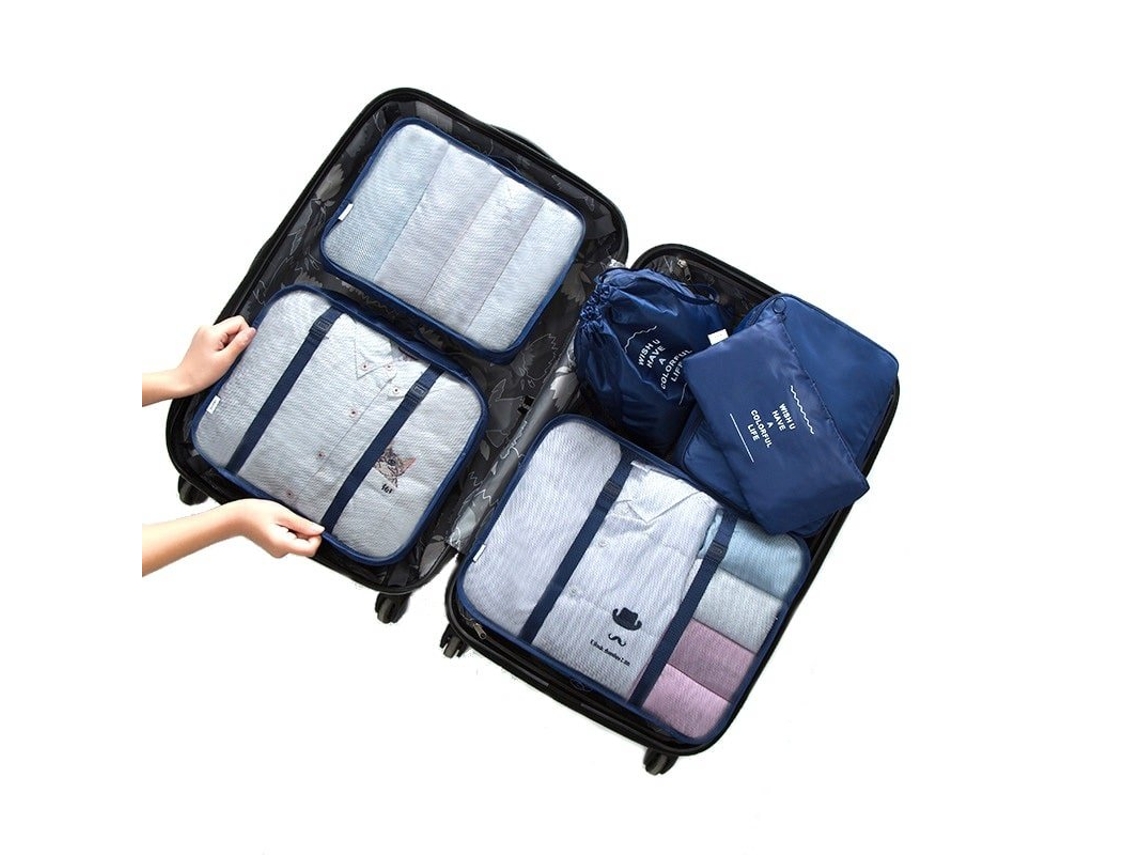 Set de bolsas organizadoras, 6 piezas - Azul oscuro