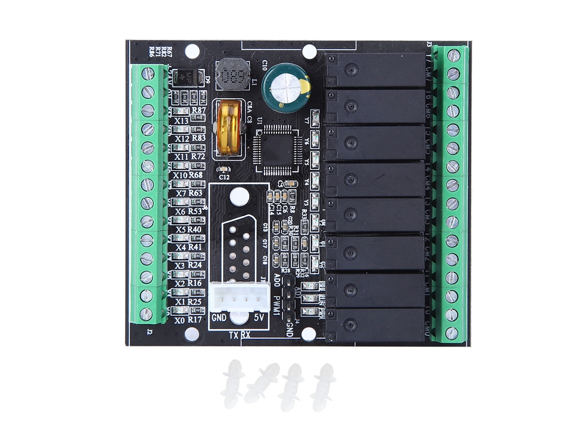 Placa De Control Industrial Con Controlador Lógico Programable (plc) Y Salida De Relé De 24 V Cc Y 220 V Ca.