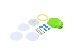 Conjunto de réguas multifuncionais Rebe-kit para pintura infantil com modelos geométricos e régua espiral para desenhos criativos.