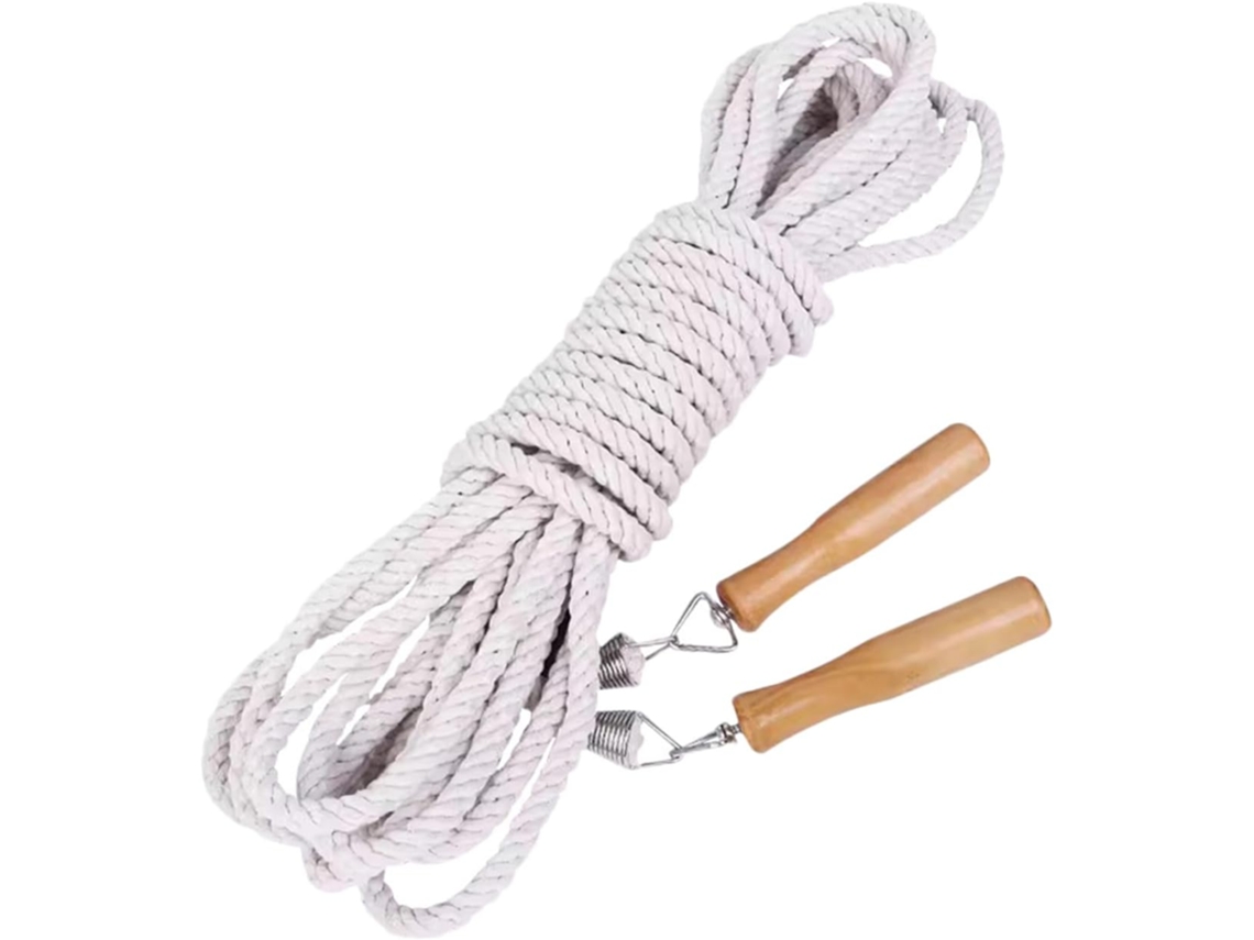 Cuerda Para Saltar De Madera De 7 Metros Con Múltiples Hebras, Cuerda Deportiva Para 5-7 Personas.