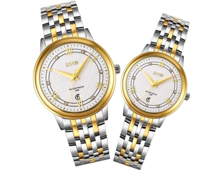 Relojes VEANXIN Relojes de pulsera ultrafinos con detalles en diamantes-oro blanco