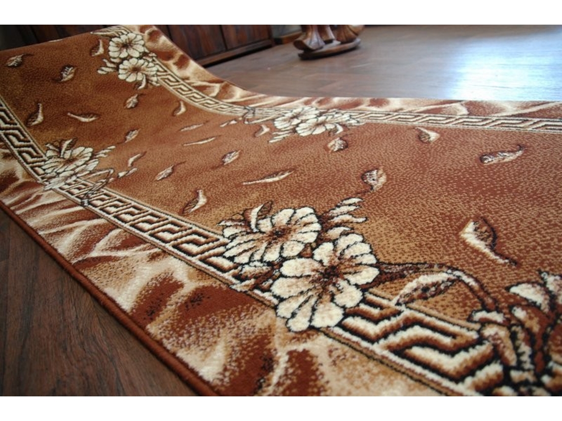 Alfombra de Pasillo Bcf Trio Marrón 70 cm