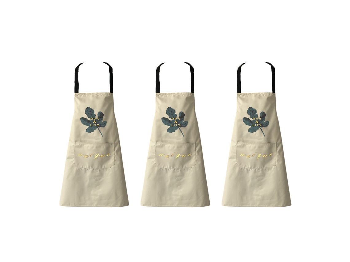 Delantal Impermeable Y Antigrasa De Pvc, Delantal Bonito Con Dibujos Animados, Para Cocina, Trabajo, 3 Unidades