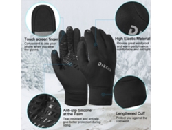 Guantes De Invierno Impermeables Con Malla Táctica, Guantes De Ciclismo, Guantes Cálidos, Guantes De Dedos Completos Para Esquí, Snowboard Y Ciclismo.