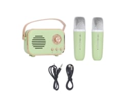 Conjunto De Karaoke Inalámbrico Portátil Con Altavoz Y Micrófonos, Batería De Alta Capacidad.
