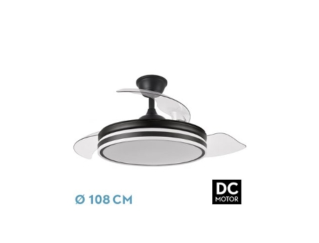 Ventilador Bayomo 72W Negro 3 Aspas Motor DC FABRILAMP