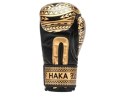 Luvas de Boxe de Couro Artificial Haka Dourado 16 Ozleone1947