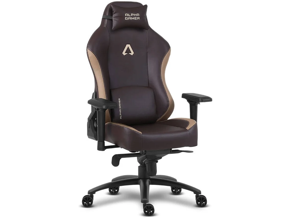 Silla Gaming ALPHA GAMER Nébula (Marrón y Negro)