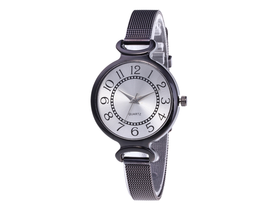 Reloj De Pulsera Casual De Cuarzo Para Mujer Zhoulianfa Con Esfera Floral Y Correa De Cuero Sintético Gris.