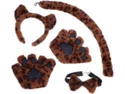 Juego De Orejas De Gato Con Lazo, Accesorios Para Disfraces De Fiesta, Divertidos Disfraces