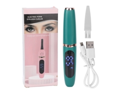 Rizador De Pestañas Eléctrico Con Carga Usb, Control Inteligente De Temperatura, Calefactable, Verde