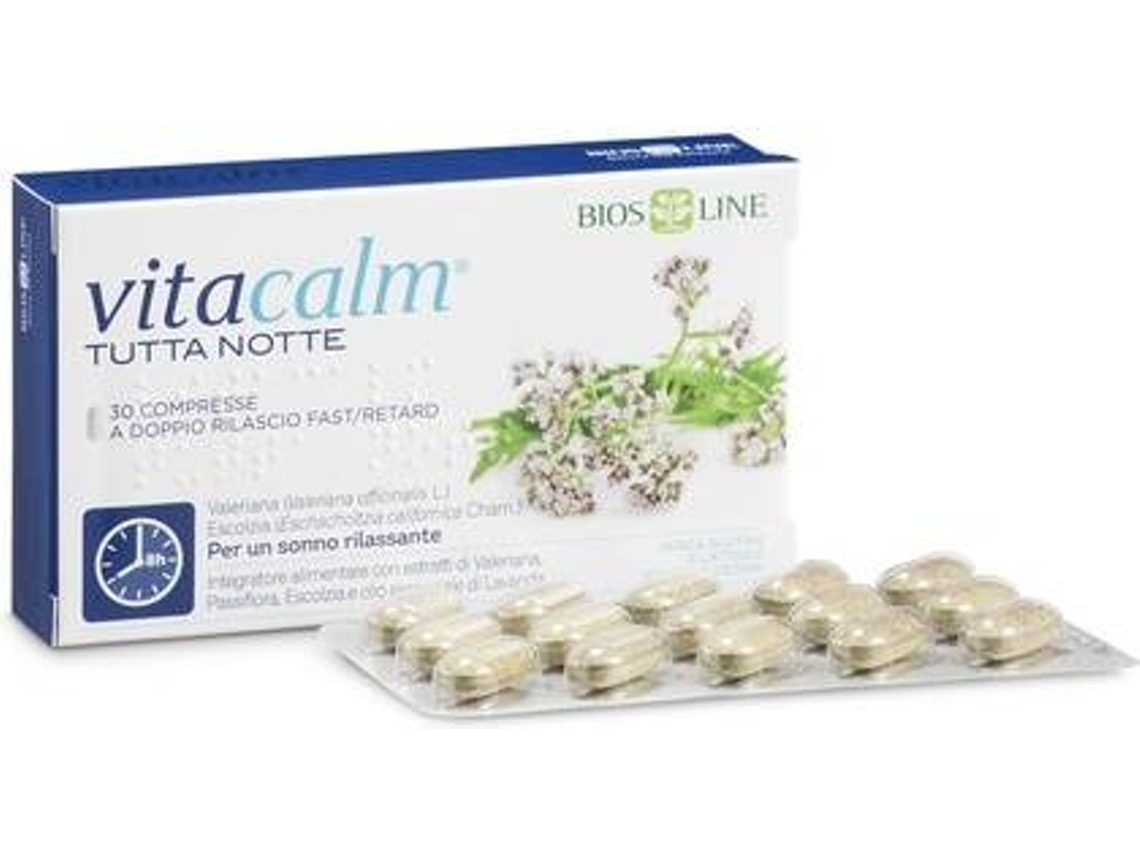 Complemento Alimentar BIOSLINE Vitacalm A Noite Toda (30 comprimidos)