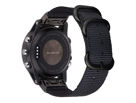 Correa de acero inoxidable 22mm tres bucles para Garmin Fenix 7/6 Pro/Forerunner 935/945 - negro