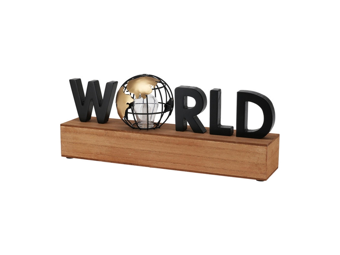 Lámpara Well Home con texto LED World Wellhome