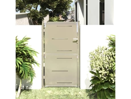 Puerta VIDAXL  de jardín de acero inoxidable 100x180 cm