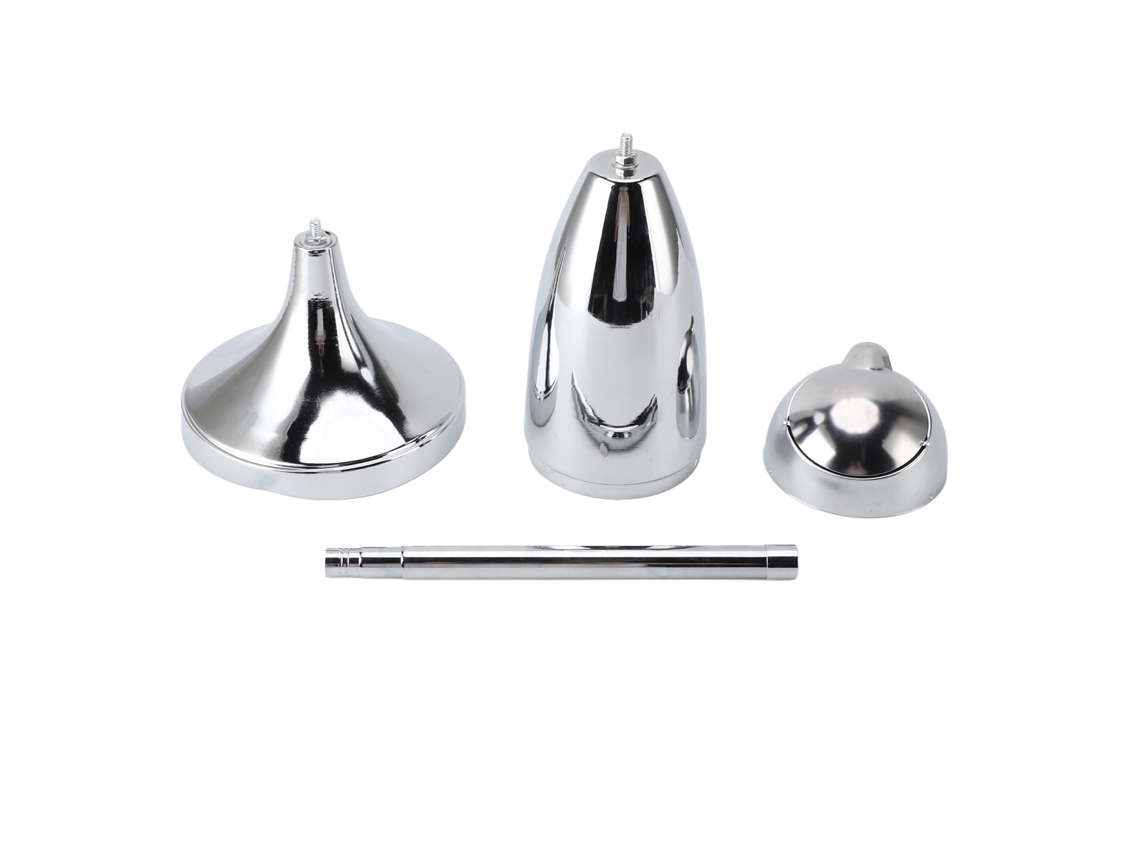 Cenicero De Pie Para Exteriores Con Tapa De Altura Ajustable, Gran Capacidad, Autolimpiable, Color Plata.