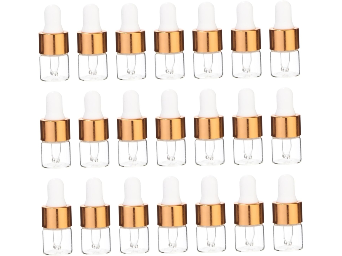 100 Pièces Flacons Verre Para Huiles Esencialles Bouteilles Vides Transparentes Voyage Y Stocka...