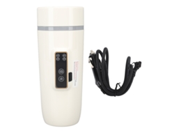 Hervidor Eléctrico Portátil De Viaje De 350 Ml Con Pantalla Digital, Antiadherente, 24 V 140 W, Blanco.
