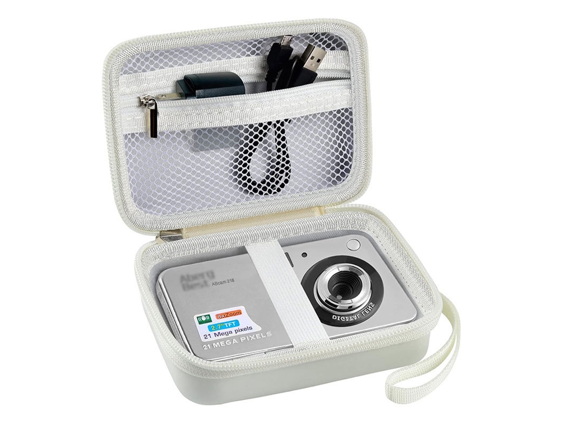 Bolsa para Câmara, Bolsa de Armazenamento Impermeável em Eva para Câmeras Sony/nikon/digitais CUICH (branca)