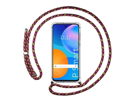 Carcasa Huawei P Smart 2021 TUMUNDOSMARTPHONE Colgante Rosa