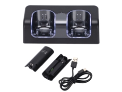 Cargador De Batería Para Control Remoto Con Cable De Alimentación, Base De Carga Dual Portátil Y Estable Para Batería