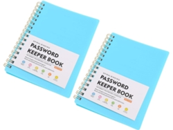 Cuaderno De Contraseñas De Espiral Pequeño A6, Paquete De 2, Papel