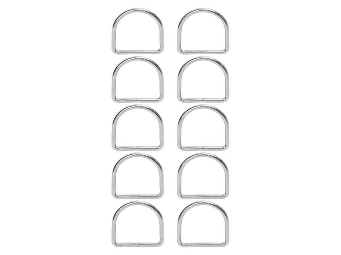 10 Pcs Anillo D De Acero Inoxidable 316 Soldadura Sin Costuras Para Kayak Tabla De Surf 6mm 60x57x6mm