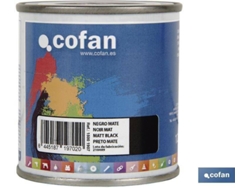 Esmalte Sintético COFAN Negro Mate   (125 ml)