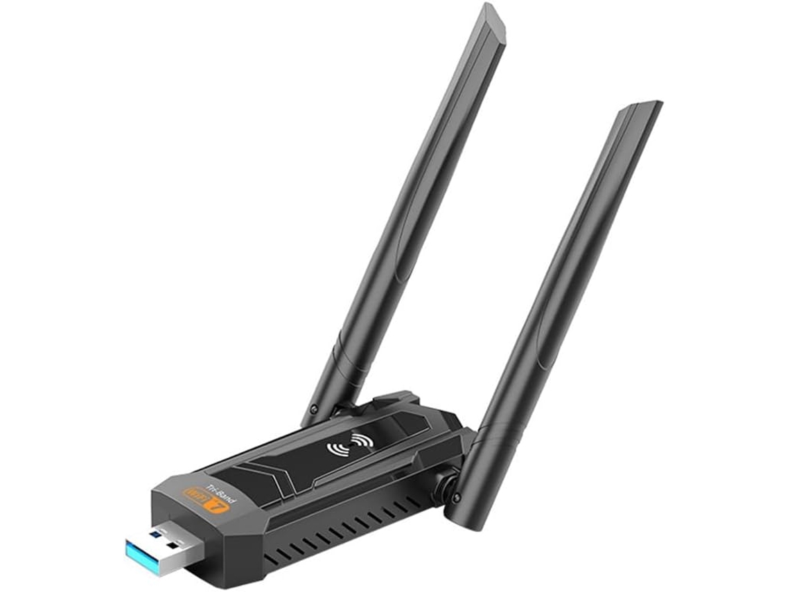 Adaptador Usb Wifi7 Tri Banda 6500mbps 2 4g 5g 6g Tarjeta Be6500m