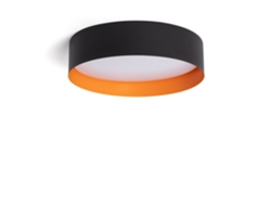 Plafón De Techo Led 30w Acero Talagapa S Ø400 Mm Preto