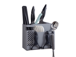 Escurridor de cubiertos multifuncional de pared para palillos de cocina