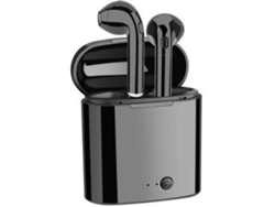 Auriculares Bluetooth True Wireless QIANAO i7s (In Ear - Micrófono - Negro)