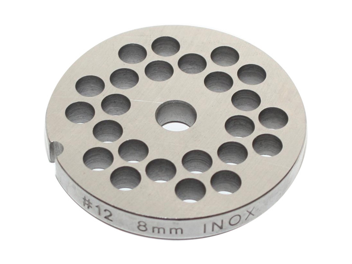 Discos de Picadora de Carne REBER para Picadora de Reber N°12 (Acero Inoxidable - 8 mm - 4312 A/8)