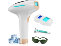 Dispositivo De Depilación Ipl Con Sistema De Enfriamiento Para Uso Doméstico En Rostro Y Cuerpo (blanco)