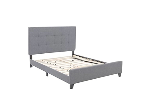 Emily Gris Mesita de Noche SALDOSYSTOCKS Tela Gris (135x118x190cm)