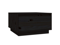 Mesa de centro 55x56x32 cm Pino macizo Negro MAISON EXCLUSIVE
