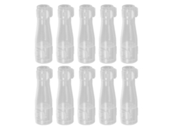 10 estuches transparentes para brochas de maquillaje, fundas protectoras para guardar brochas redondas. Rosewell