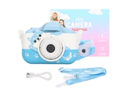 Cámara Para Niños Hd Con Doble Cámara, Juegos Integrados, Modos Y Filtros, Diseño Cute Cartoon Azul Mini Cámara Digital