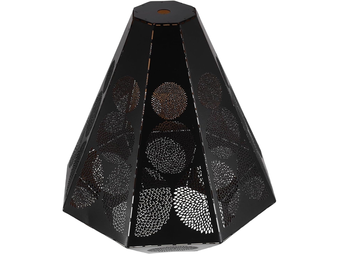 Lámpara de mesa moderna y elegante con diseño en negro y dorado. SFUSHOS