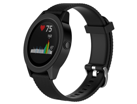 Correa INF Wbf-qcsumsun-11 para Garmin Vivoactive 3/Move/Forerunner (Tpu - Negro - 20 Mm)