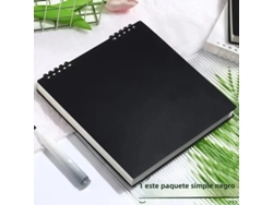 Cuadernos B5, agendas, cuadernos con pestañas, papelería, blocs de dibujo Mdug (negro)