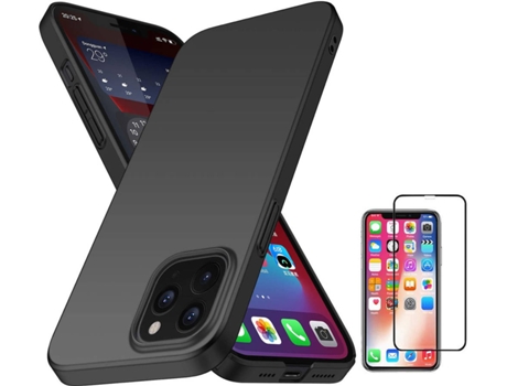 Carcasa + Protector iPhone 13 Mini Turtleshell Negro PC-BK
