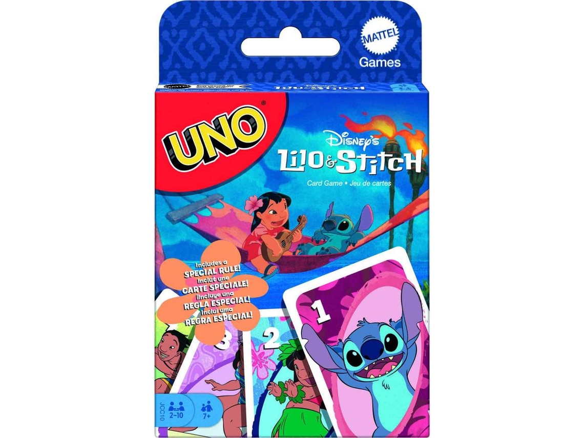 Juego de Cartas UNO Lilo y Stitch (Edad Mínima Recomendada: 7 Años)