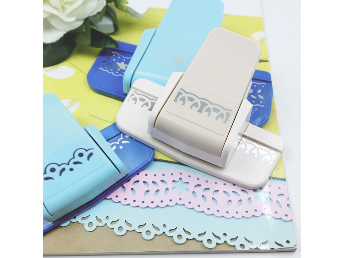 Perforadora De Bordes Con Forma De Flor Y Diamante 3 En 1 Para Etiquetas, Regalos, Álbumes De Recortes Y Tarjetas Diy.