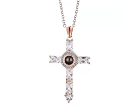 Collar auspicioso-cross para mujeres, regalo de joyería religiosa fiel