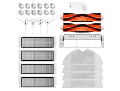 28pcs escova lateral rolo escova esfregão filtro hepa para xiaomi 1s robot s50