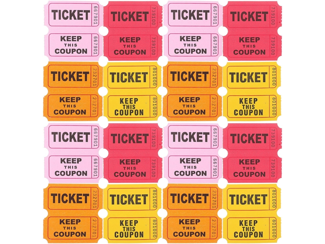 Mecanismo De Sorteo De Boletos De Rifa Eventos Emocionantes 400 Usos De Papel Rosa