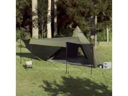 Tienda tipi familiar para 8 personas, impermeable, verde oliva